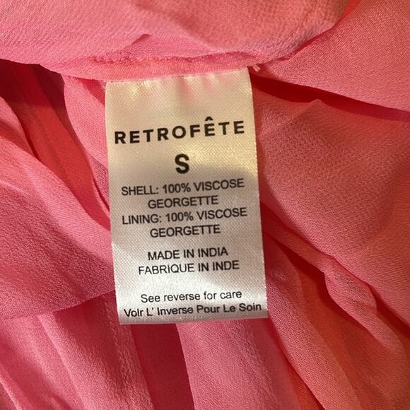 Retrofete Sherry Sequin Embellished Strapless Pink Mini Dress Size Small - Picture 11 of 11